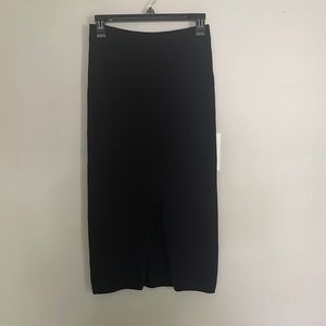 Free people knit midi skirt with slit